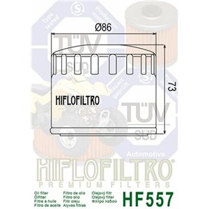 Filtre à huile HIFLOFILTRO - HF557