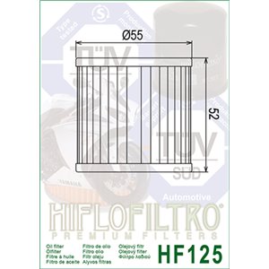 Filtre à huile HIFLOFILTRO - HF125