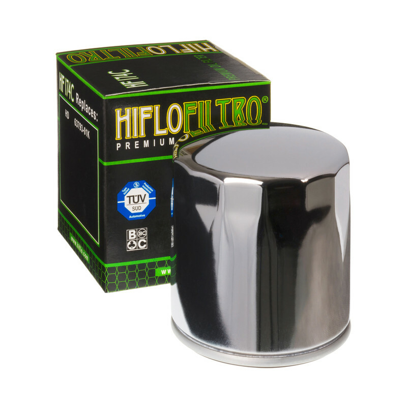 Filtre à huile HIFLOFILTRO Chrome - HF174C Filtre à huile HIFLOFILTRO Chrome - HF174C