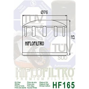Filtre à huile HIFLOFILTRO - HF165