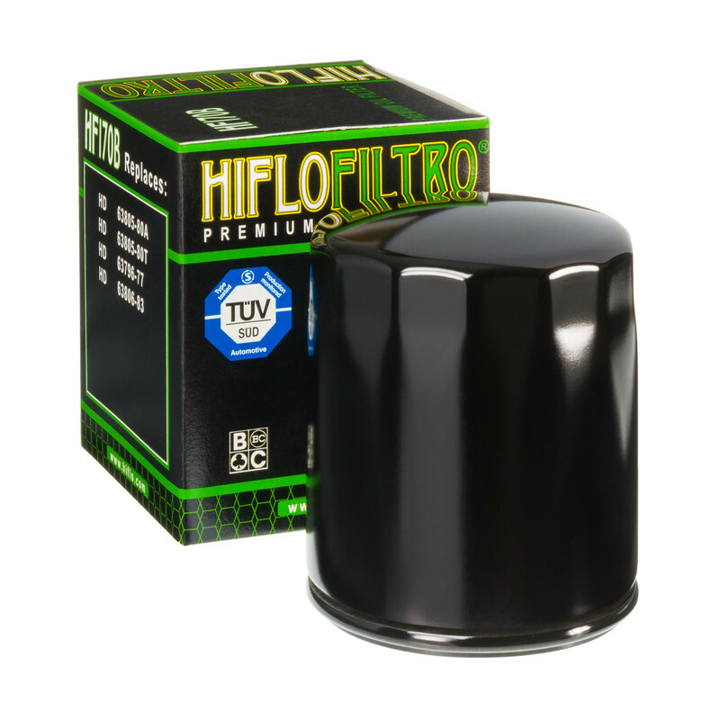 Filtre à huile HIFLOFILTRO Noir brillant - HF170B Filtre à huile HIFLOFILTRO Noir brillant - HF170B