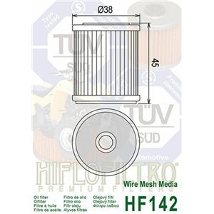 Filtre à huile HIFLOFILTRO - HF142
