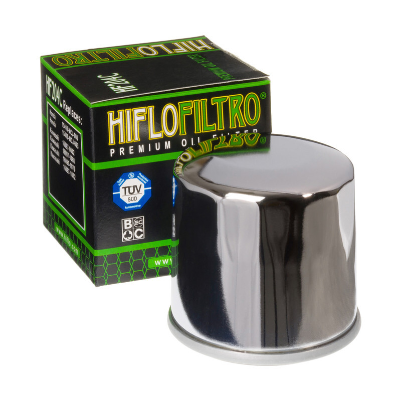 Filtre à huile HIFLOFILTRO Chrome - HF204C Filtre à huile HIFLOFILTRO Chrome - HF204C