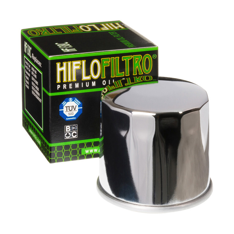 Filtre à huile HIFLOFILTRO chrome - HF138C Filtre à huile HIFLOFILTRO chrome - HF138C
