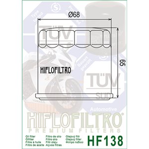 Filtre à huile HIFLOFILTRO chrome - HF138C