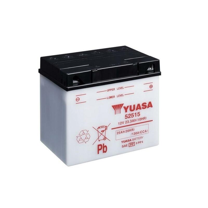 Batterie YUASA conventionnelle sans pack acide - 52515 Batterie YUASA conventionnelle sans pack acide - 52515
