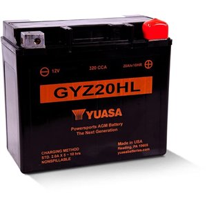 Batterie YUASA sans entretien activé usine - GYZ20HL