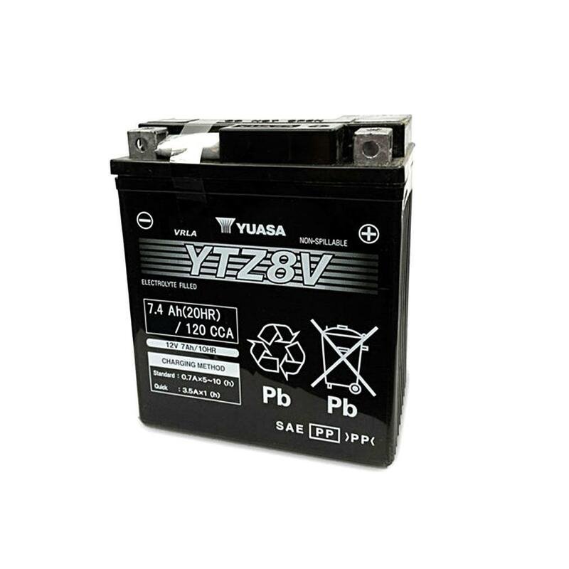 Batterie YUASA W/C sans entretien activé usine - YTZ8V Batterie YUASA W/C sans entretien activé usine - YTZ8V