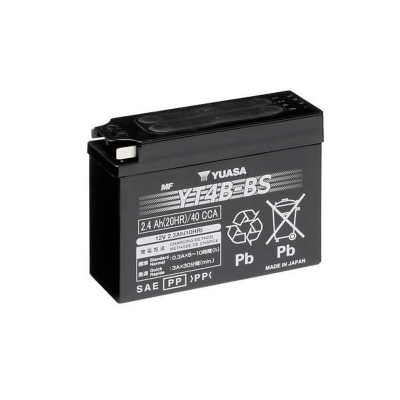 Batterie YUASA sans entretien avec pack acide - YT4B-BS Batterie YUASA sans entretien avec pack acide - YT4B-BS