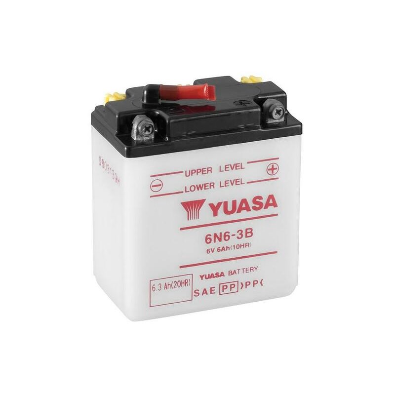 Batterie YUASA conventionnelle sans pack acide - 6N6-3B Batterie YUASA conventionnelle sans pack acide - 6N6-3B