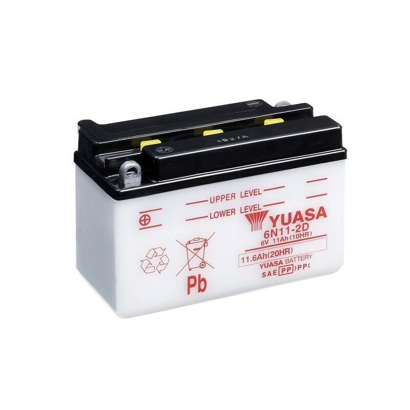 Batterie YUASA conventionnelle sans pack acide - 6N11-2D Batterie YUASA conventionnelle sans pack acide - 6N11-2D