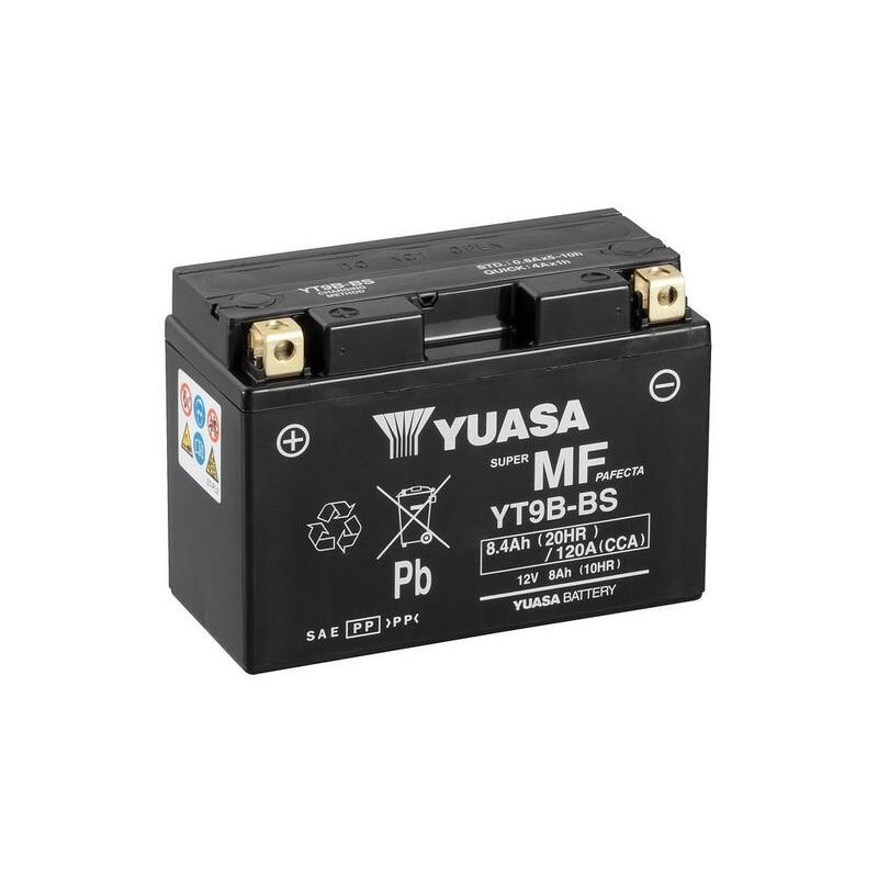 Batterie YUASA sans entretien avec pack acide - YT9B-BS Batterie YUASA sans entretien avec pack acide - YT9B-BS