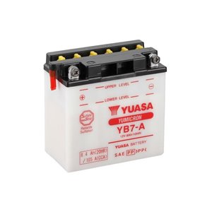 Batterie YUASA conventionnelle sans pack acide - YB7-A