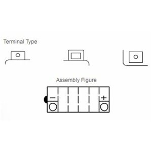 Batterie YUASA conventionnelle sans pack acide - Y50-N18L-A3