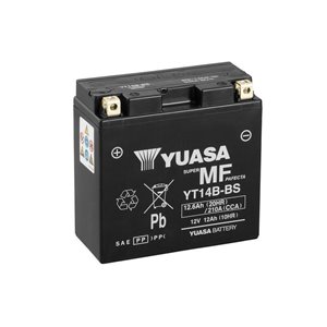Batterie YUASA sans entretien avec pack acide - YT14B-BS