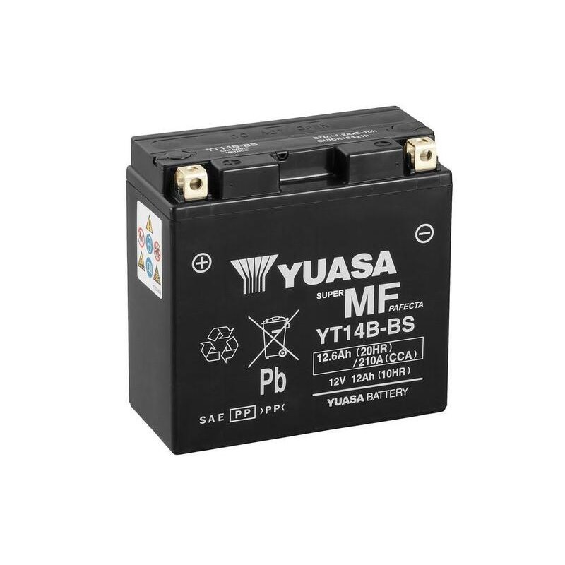 Batterie YUASA sans entretien avec pack acide - YT14B-BS Batterie YUASA sans entretien avec pack acide - YT14B-BS