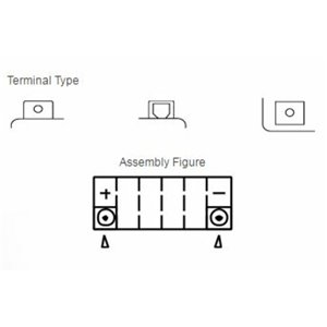 Batterie YUASA sans entretien avec pack acide - YTX7A-BS