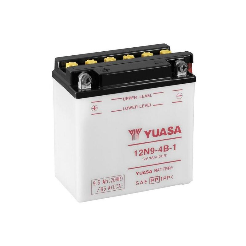 Batterie YUASA conventionnelle sans pack acide - 12N9-4B-1 Batterie YUASA conventionnelle sans pack acide - 12N9-4B-1