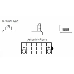 Batterie YUASA conventionnelle sans pack acide - YB10L-B