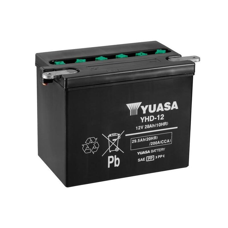 Batterie YUASA conventionnelle sans pack acide - YHD-12 Batterie YUASA conventionnelle sans pack acide - YHD-12
