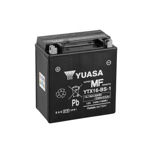Batterie YUASA sans entretien avec pack acide - YTX16-BS-1