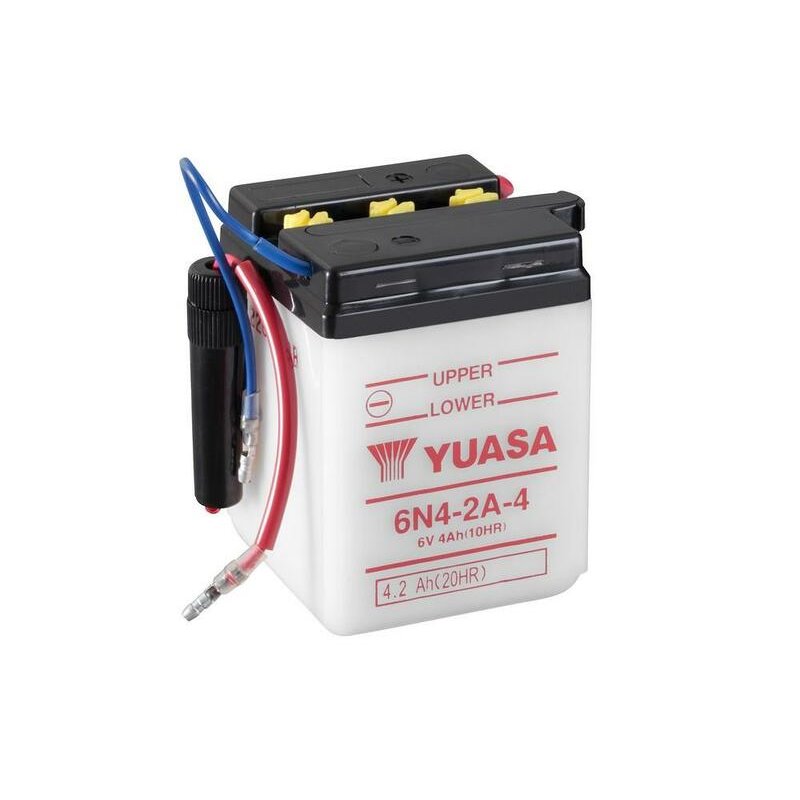 Batterie YUASA conventionnelle sans pack acide - 6N4-2A-4 Batterie YUASA conventionnelle sans pack acide - 6N4-2A-4