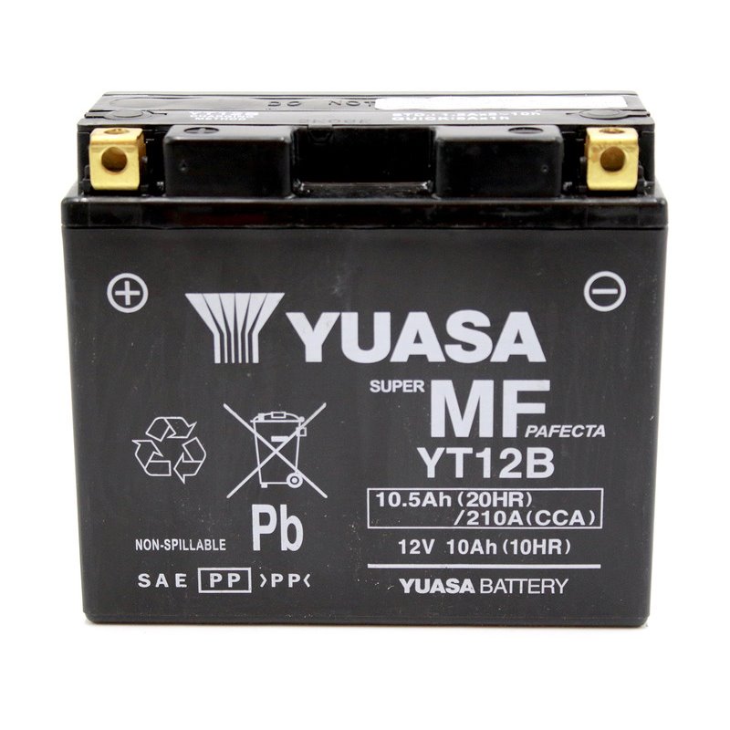 Batterie YUASA W/C sans entretien activée usine - YT12B FA Batterie YUASA W/C sans entretien activée usine - YT12B FA