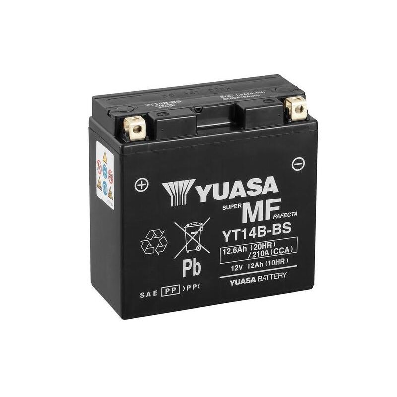 Batterie YUASA sans entretien activée usine - YT14B FA Batterie YUASA sans entretien activée usine - YT14B FA
