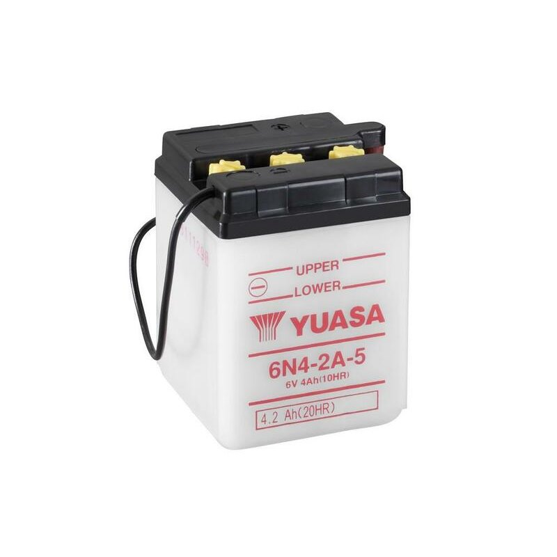 Batterie YUASA conventionnelle sans pack acide - 6N4-2A-5 Batterie YUASA conventionnelle sans pack acide - 6N4-2A-5