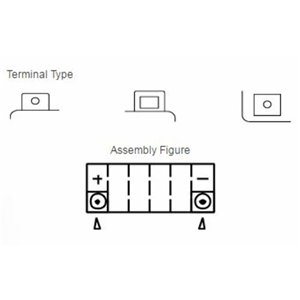 Batterie YUASA sans entretien avec pack acide - YTX14H-BS