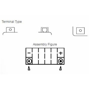Batterie YUASA sans entretien avec pack acide - YTX7L-BS