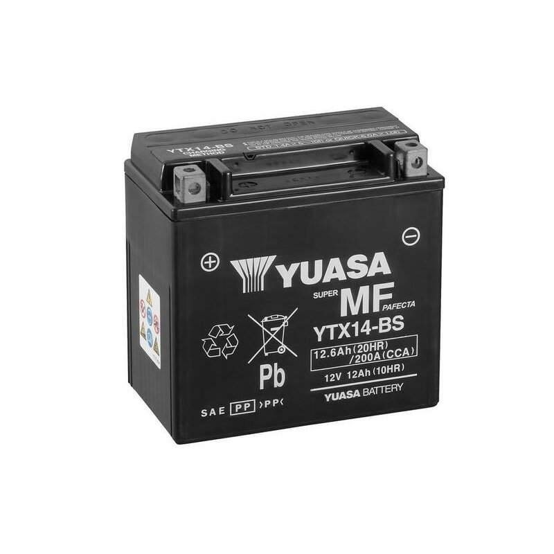 Batterie YUASA sans entretien avec pack acide - YTX14-BS Batterie YUASA sans entretien avec pack acide - YTX14-BS