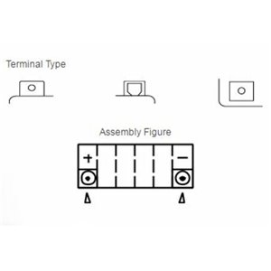 Batterie YUASA sans entretien avec pack acide - YTX14-BS