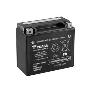 Batterie YUASA sans entretien avec pack acide - YTX20H-BS