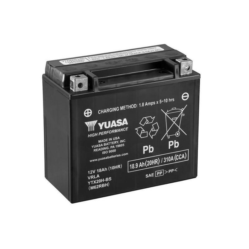 Batterie YUASA sans entretien avec pack acide - YTX20H-BS Batterie YUASA sans entretien avec pack acide - YTX20H-BS