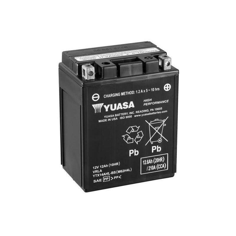Batterie YUASA sans entretien avec pack acide - YTX14AHL-BS Batterie YUASA sans entretien avec pack acide - YTX14AHL-BS