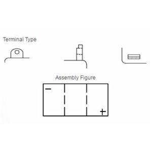 Batterie YUASA conventionnelle sans pack acide - B39-6
