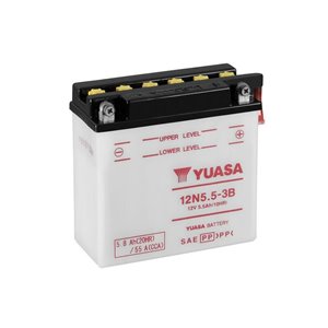 Batterie YUASA conventionnelle sans pack acide - 12N5.5-3B