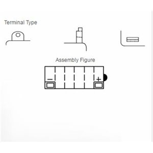 Batterie YUASA conventionnelle sans pack acide - 12N5.5-3B