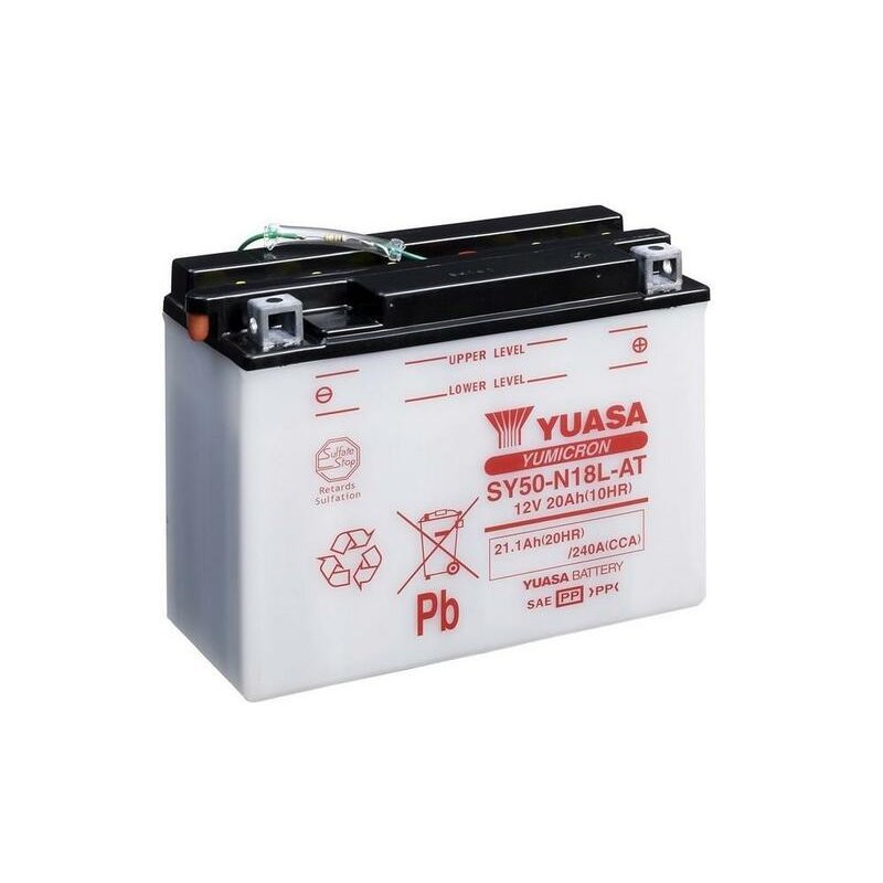 Batterie YUASA conventionnelle sans pack acide - SY50-N18L-AT Batterie YUASA conventionnelle sans pack acide - SY50-N18L-AT