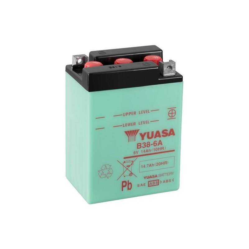 Batterie YUASA conventionnelle sans pack acide - B38-6A Batterie YUASA conventionnelle sans pack acide - B38-6A