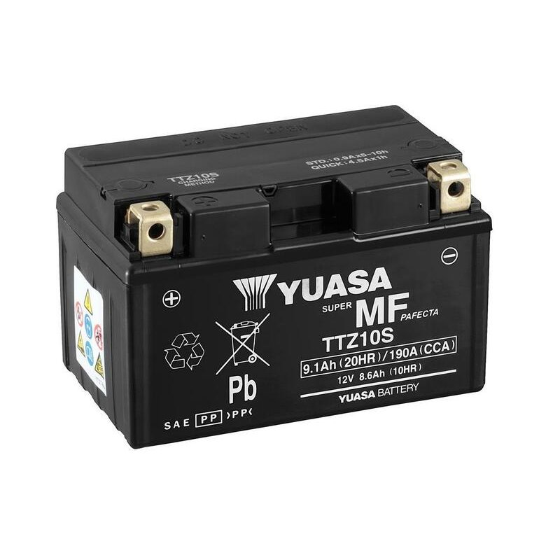Batterie YUASA sans entretien avec pack acide - TTZ10S Batterie YUASA sans entretien avec pack acide - TTZ10S