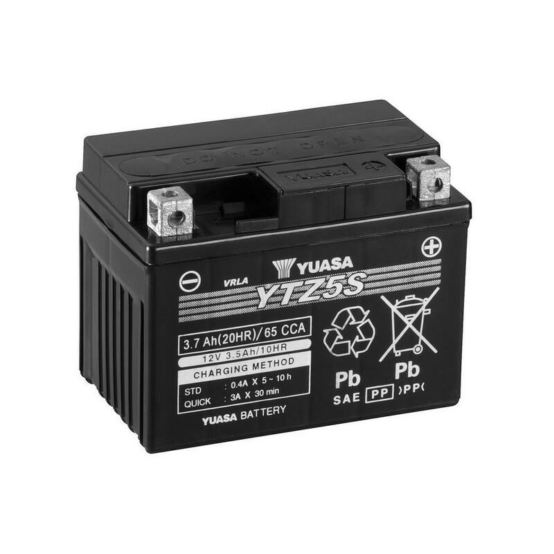 Batterie YUASA W/C sans entretien activé usine - YTZ5S Batterie YUASA W/C sans entretien activé usine - YTZ5S