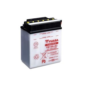 Batterie YUASA conventionnelle sans pack acide - YB14A-A2