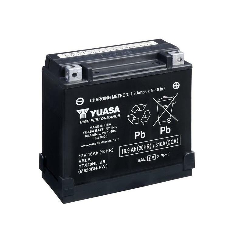 Batterie YUASA sans entretien avec pack acide - YTX20HL-BS-PW Batterie YUASA sans entretien avec pack acide - YTX20HL-BS-PW