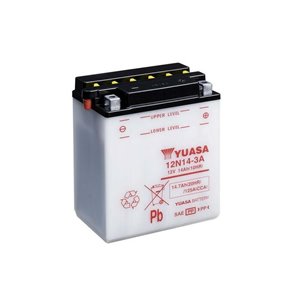 Batterie YUASA conventionnelle sans pack acide - 12N14-3A