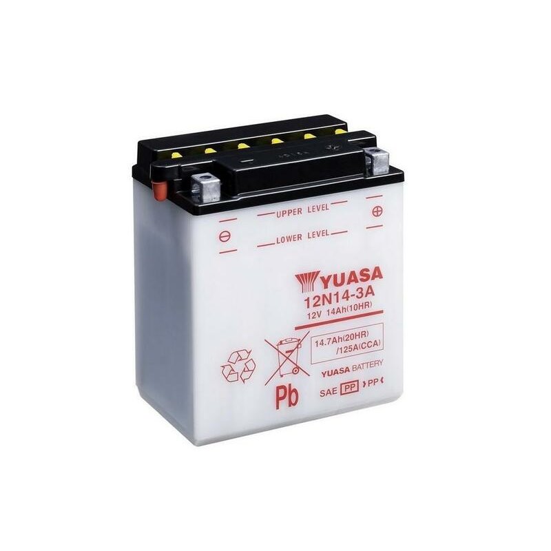 Batterie YUASA conventionnelle sans pack acide - 12N14-3A Batterie YUASA conventionnelle sans pack acide - 12N14-3A