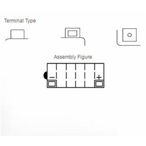Batterie YUASA conventionnelle sans pack acide - 12N14-3A