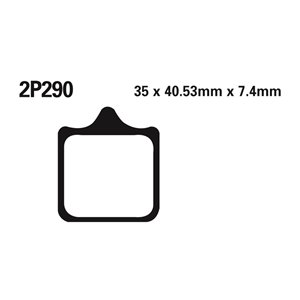 Plaquettes de frein NISSIN route /Off-Road métal fritté - 2P-290ST
