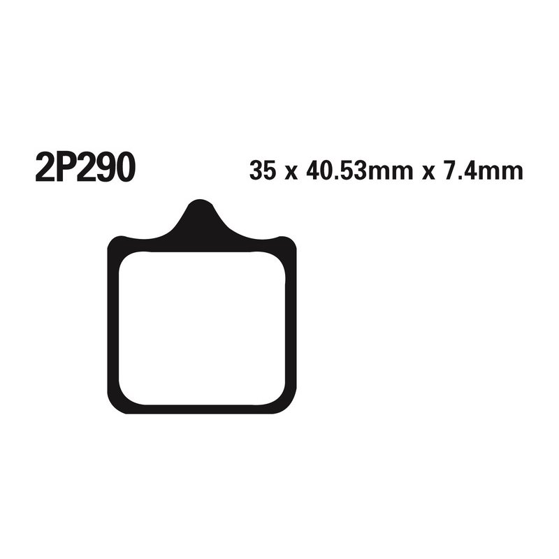 Plaquettes de frein NISSIN route /Off-Road métal fritté - 2P-290ST Plaquettes de frein NISSIN route /Off-Road métal fritté - 2P-290ST